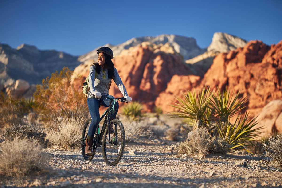 Mountain biking near Butterfield Commons in Maricopa, Arizona