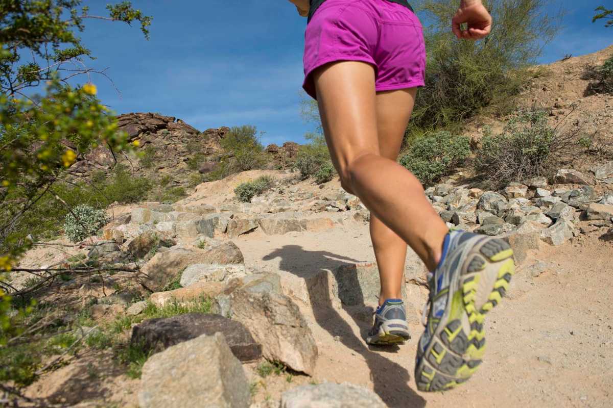 Resident trail running near Butterfield Commons in Maricopa, Arizona