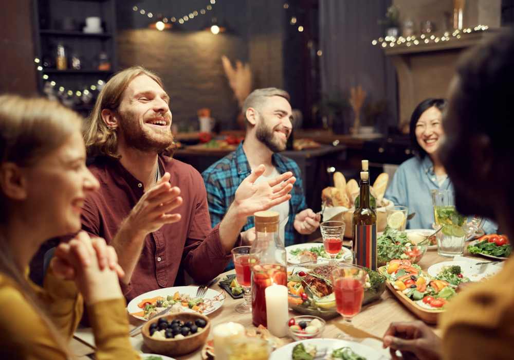 Enjoying a fresh meal near Capitol Green in Albany, New York