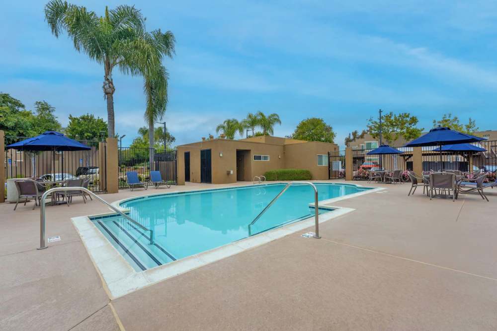 A pool at Beech St. Knolls in San Diego, California