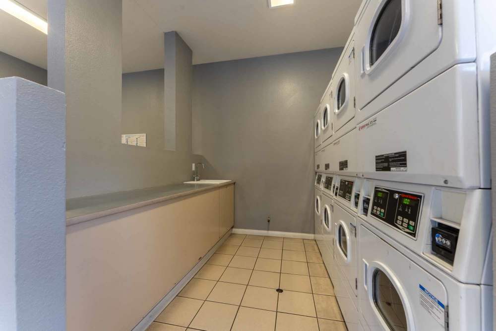 Washing machines at Beech St. Knolls in San Diego, California