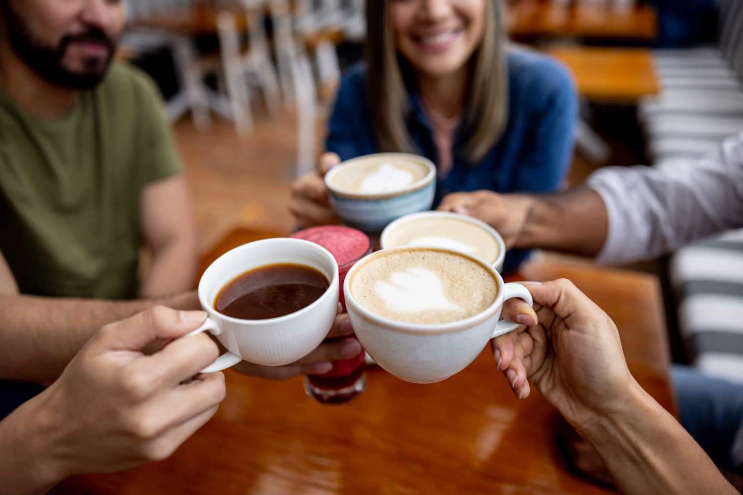 Residents having coffee near Legacy Trace in Benson, North Carolina