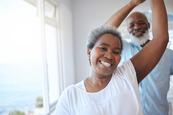 Residents dancing at a recreational event at The Residences at Monterra Commons in Cooper City, Florida