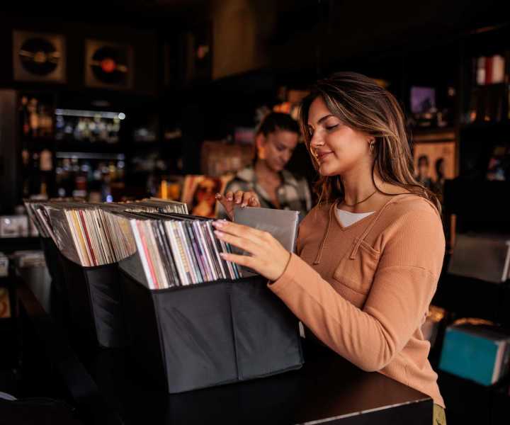Residents in the library near Clarcona Groves in Orlando, Florida