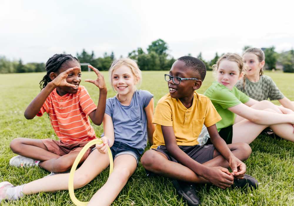 Children at park at Charleston Square Apartments in Columbus, Indiana
