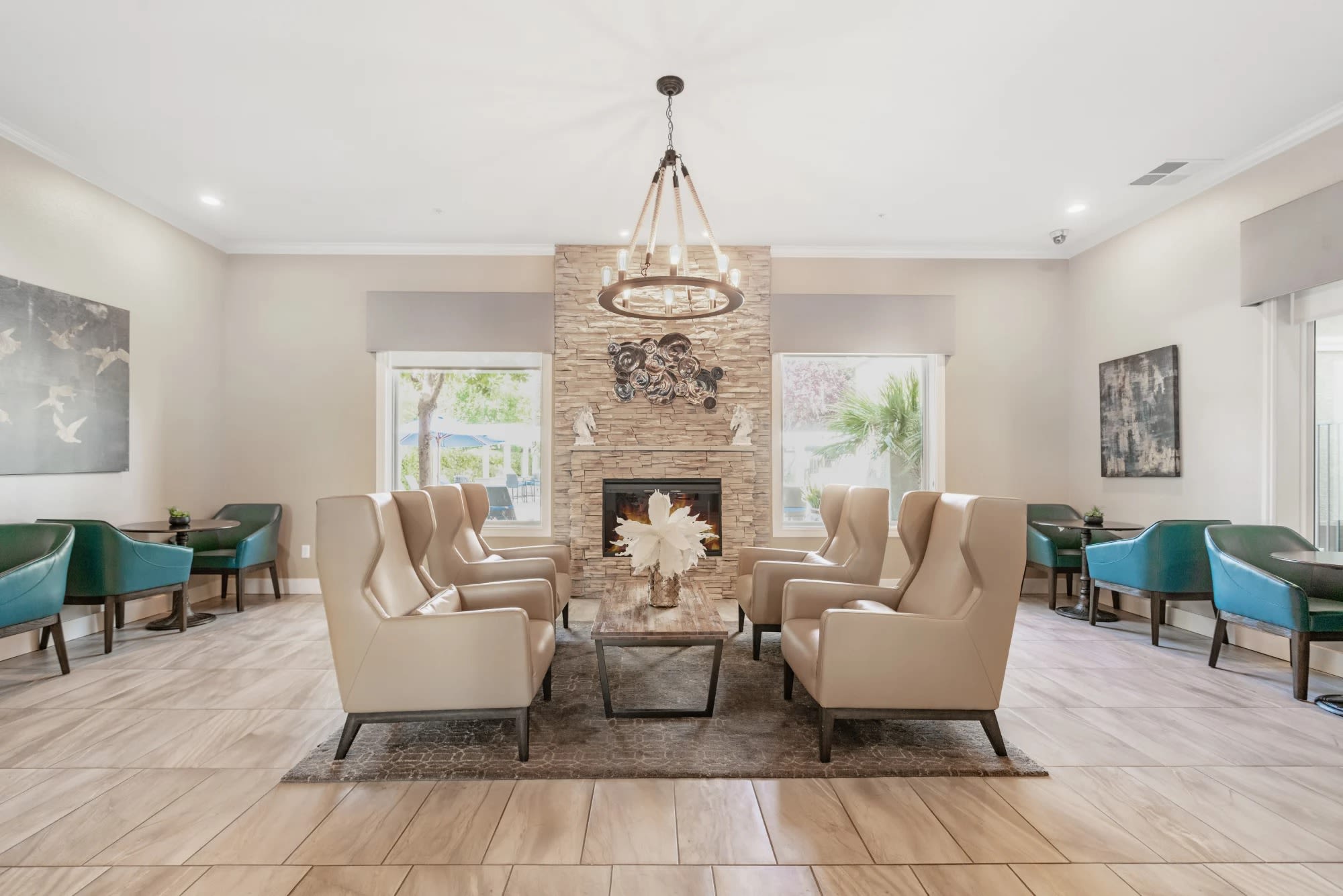 Clubhouse of Hawthorn Village Apartments in Napa, California