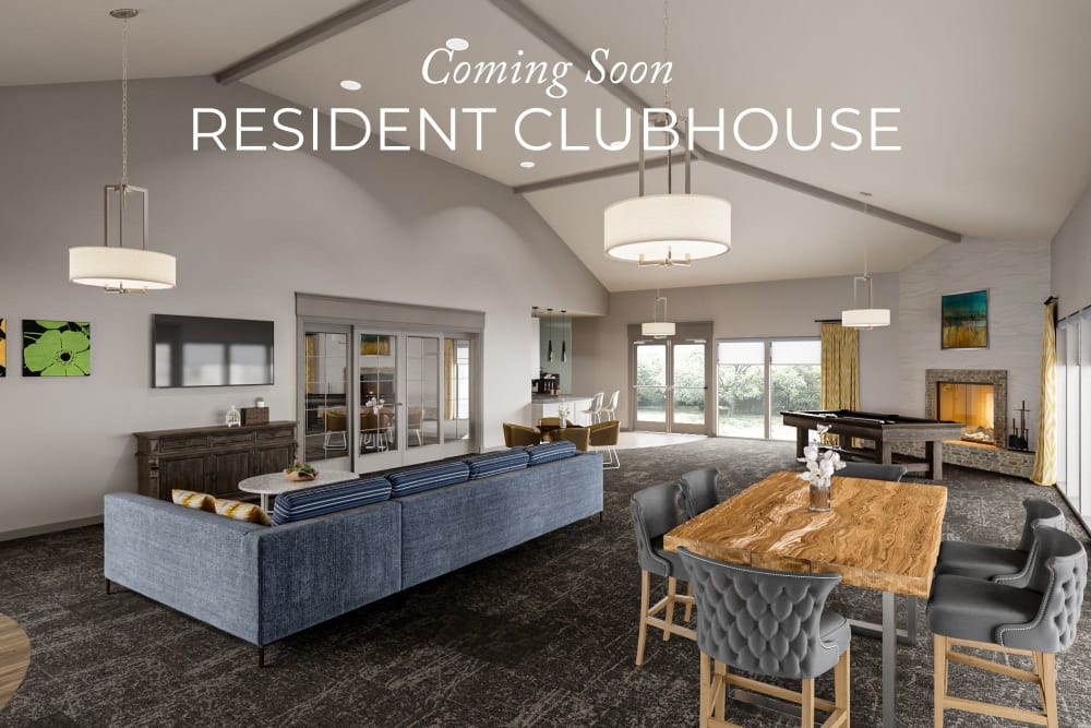 Apartments with a clubhouse at Park Ridge Apartment Homes