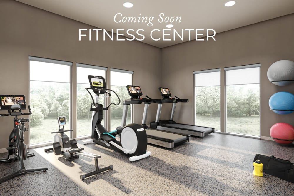 Fitness center at apartments in Rohnert Park, California