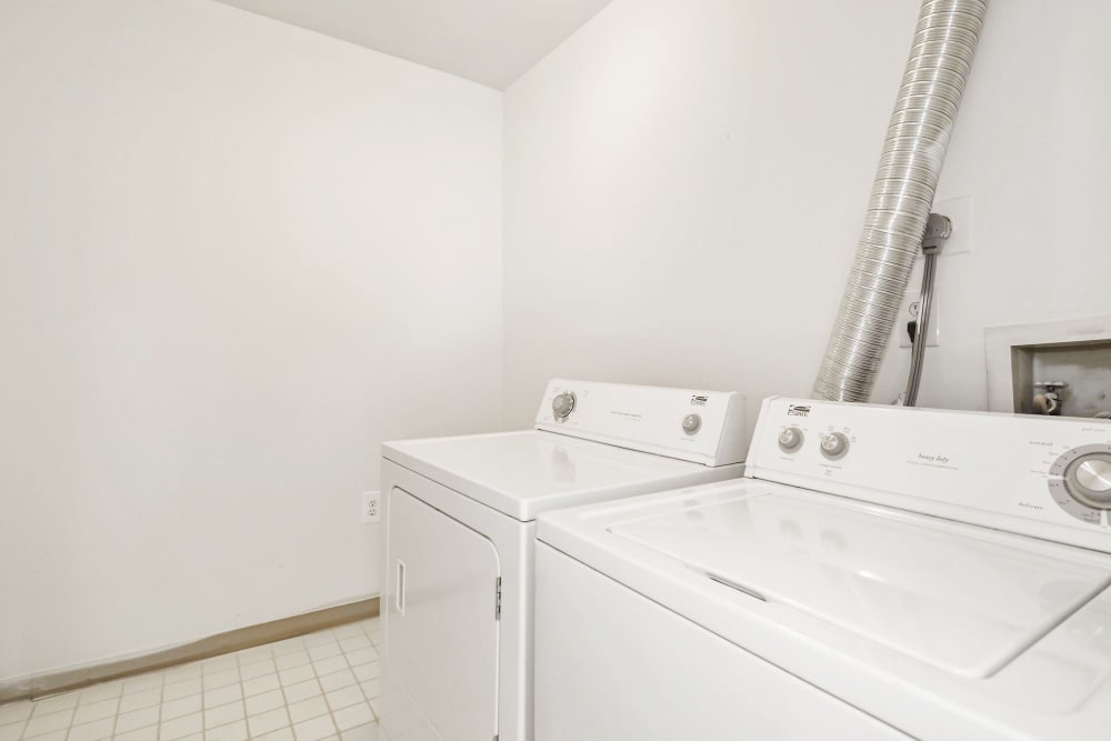 In-home washer and dryer at Annen Woods Apartments in Pikesville, Maryland