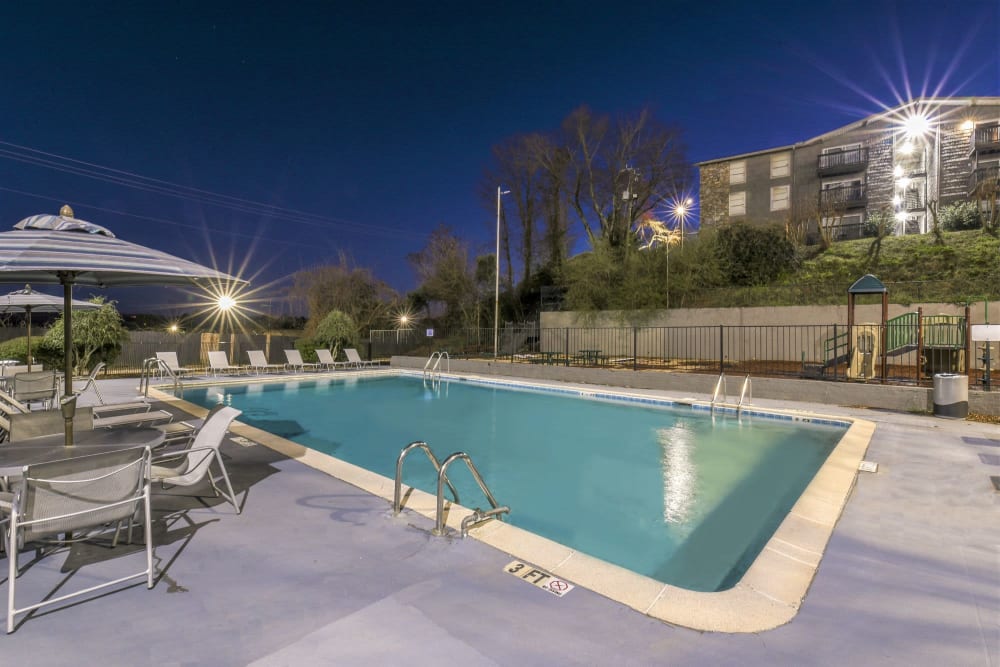 Rendering of  community pool at HighPointe Apartments in Birmingham, Alabama