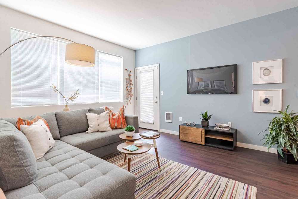 Spacious Living Room at Ecco Apartments in Eugene, OR