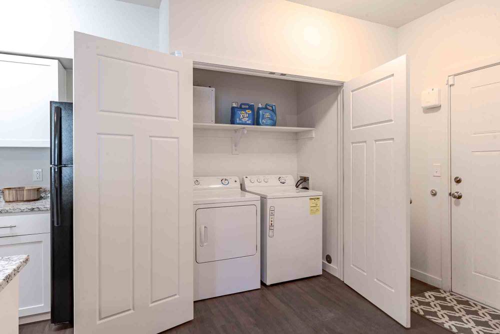 Washer and Dryer at Ecco Apartments in Eugene, OR