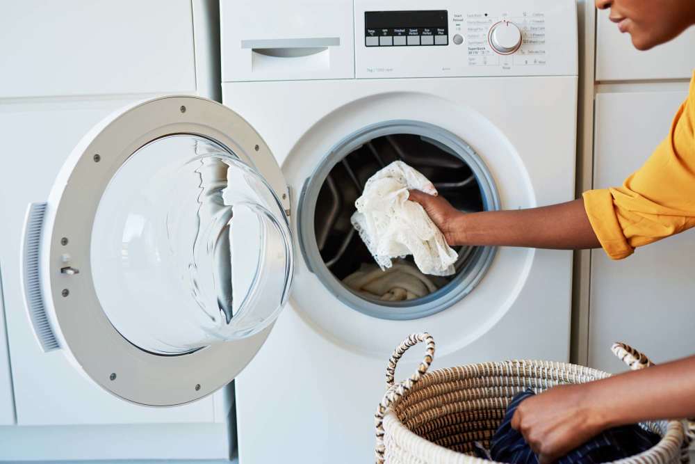 Laundry available at Elias Brookings Apartments in Springfield, Massachusetts