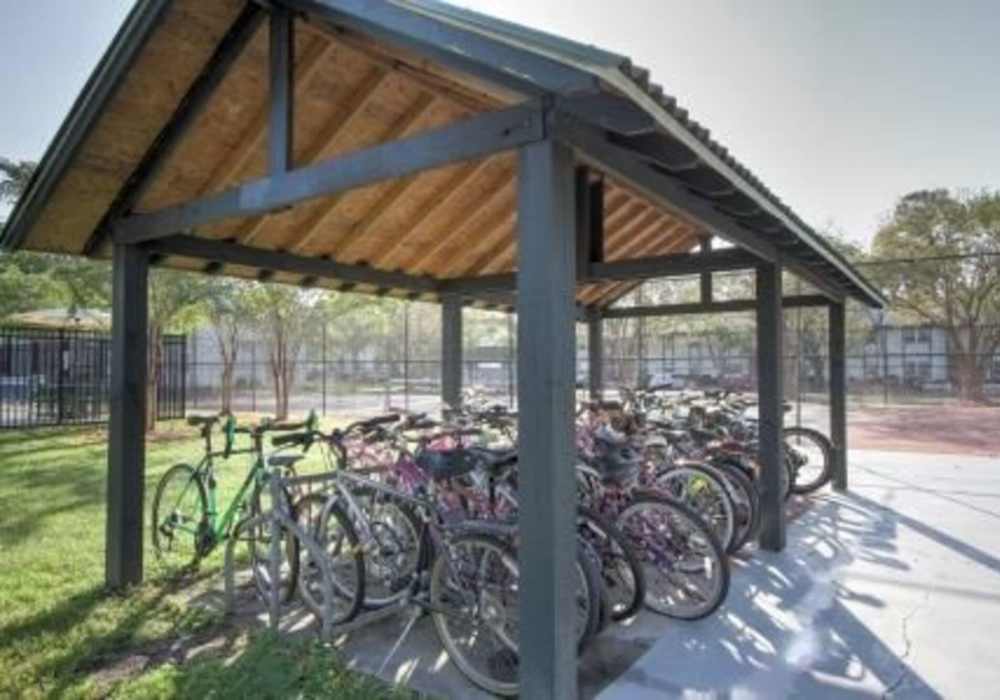 Bike rack at Parish Place in Mount Pleasant, South Carolina