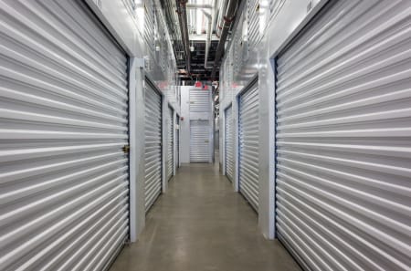 Row of our indoor climate controlled storage units at StorQuest Self Storage in Reno, Nevada.
