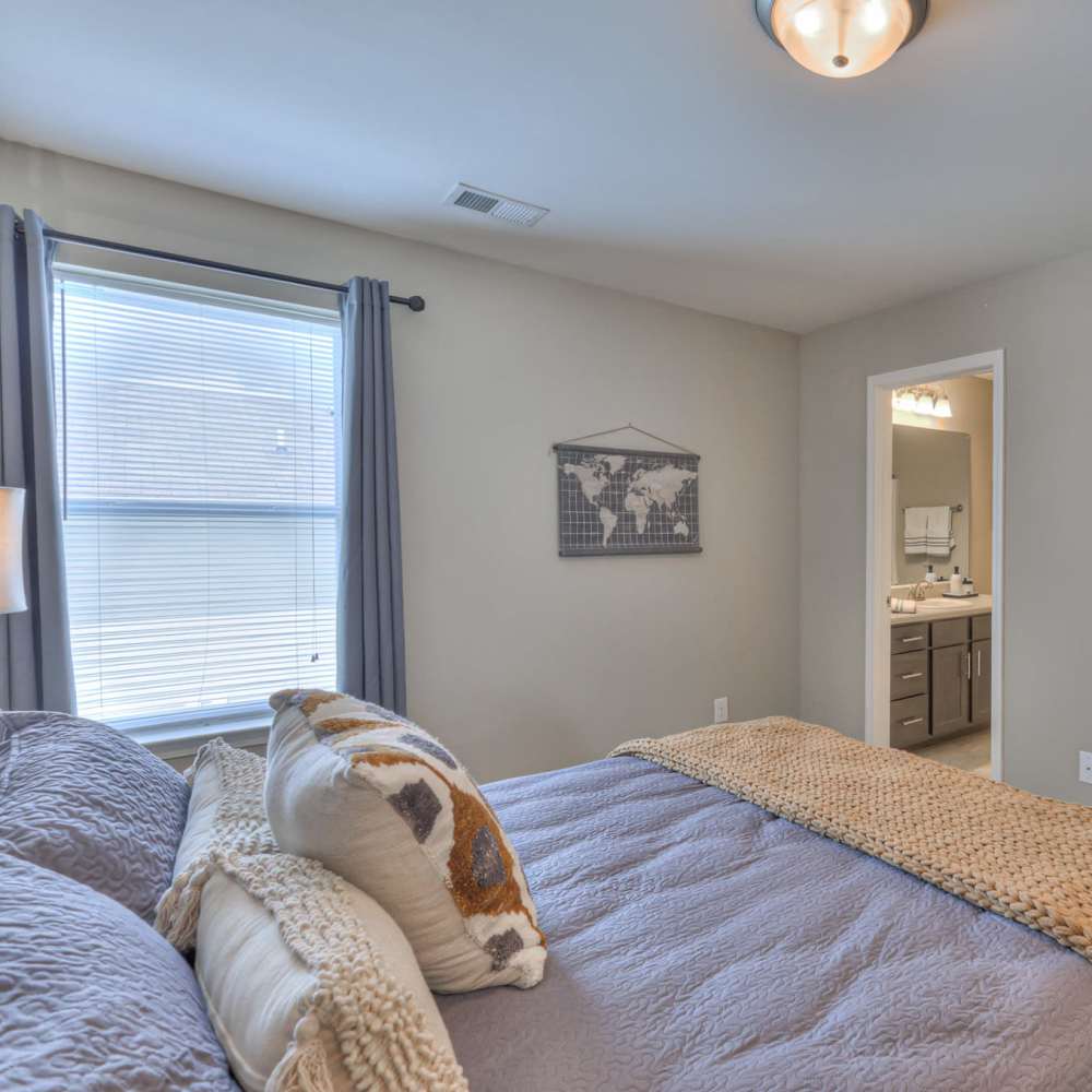 Cozy bedroom at Mill Springs Townhomes in Smyrna, Tennessee