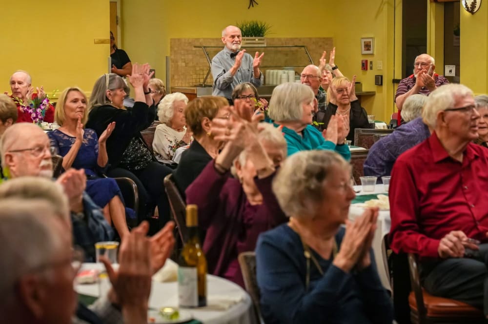 Anniversary celebration at Winding Commons Senior Living in Carmichael, California