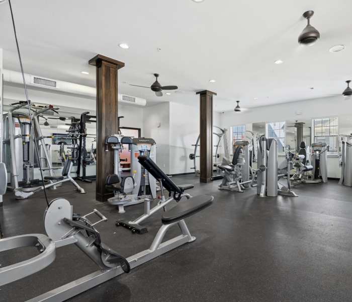 Fitness center at Cottage Row Stillwater in Stillwater, Oklahoma