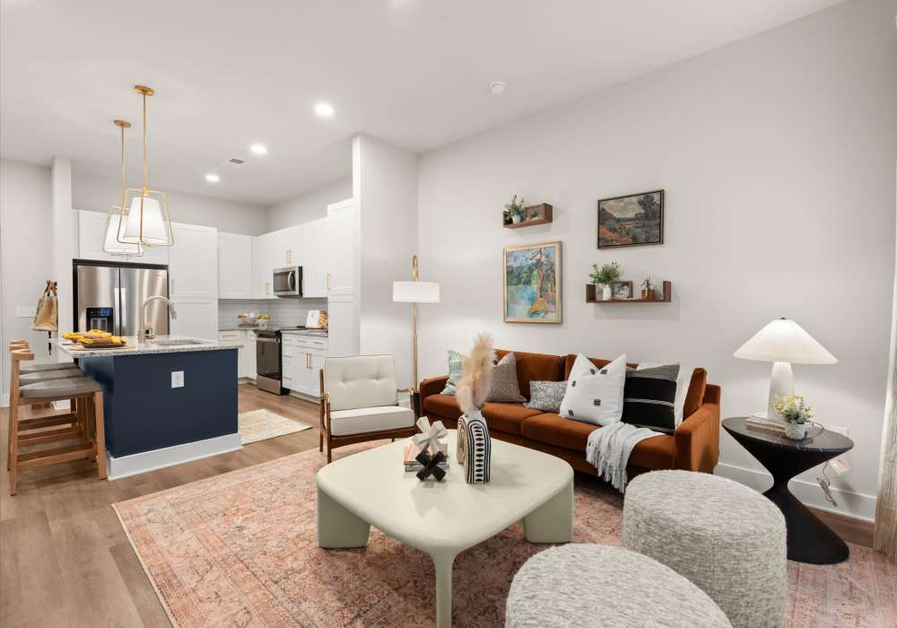 Living Room at EVOQ East Cobb in Marietta, Georgia