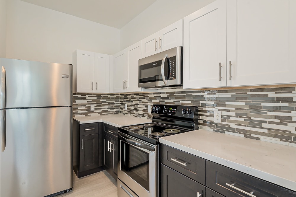Updated kitchen at Main Street Lofts at Verrado in Buckeye, Arizona