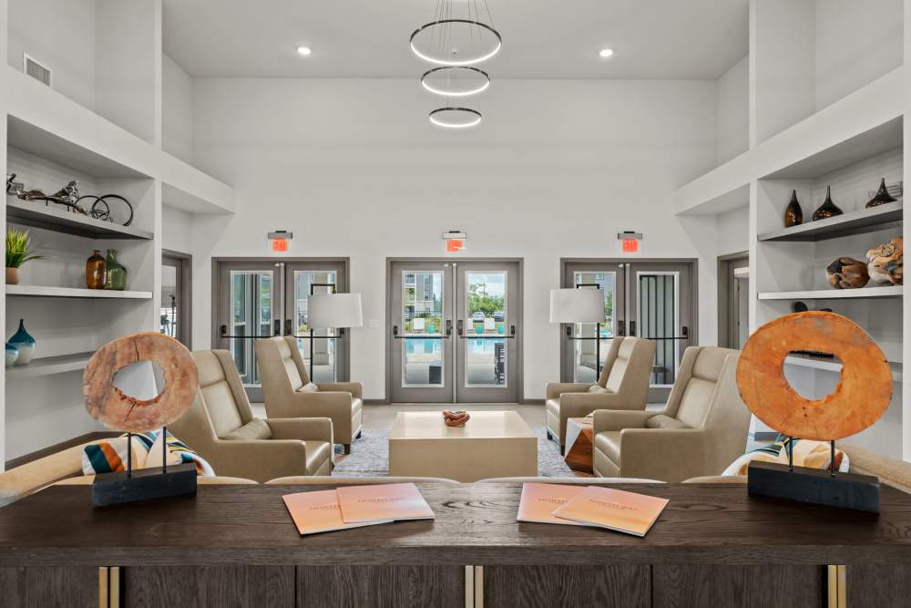 Large clubhouse with high-class interiors at North Bay Landing in Panama City,Florida
