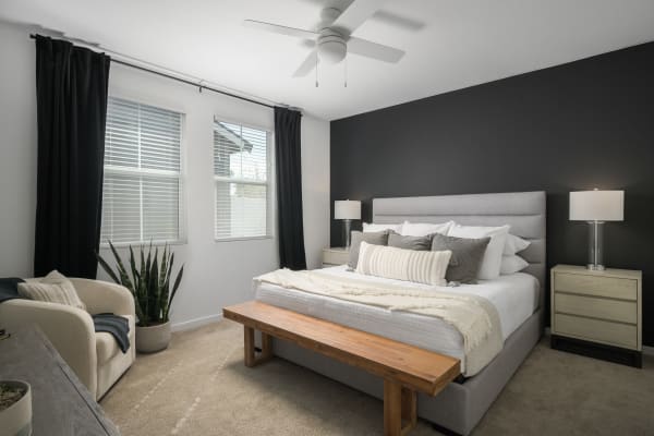 Master bedroom at Cyrene at Estrella in Goodyear, Arizona