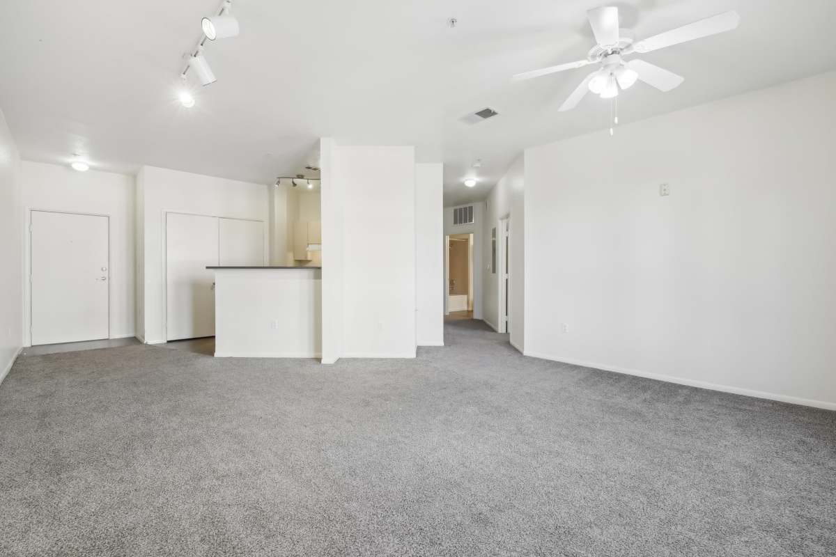 living room with carpeted flooring and living room