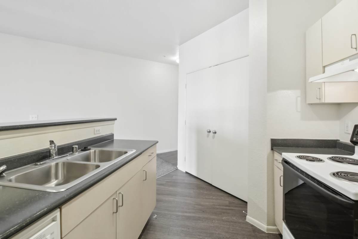 kitchen with double-basin sink
