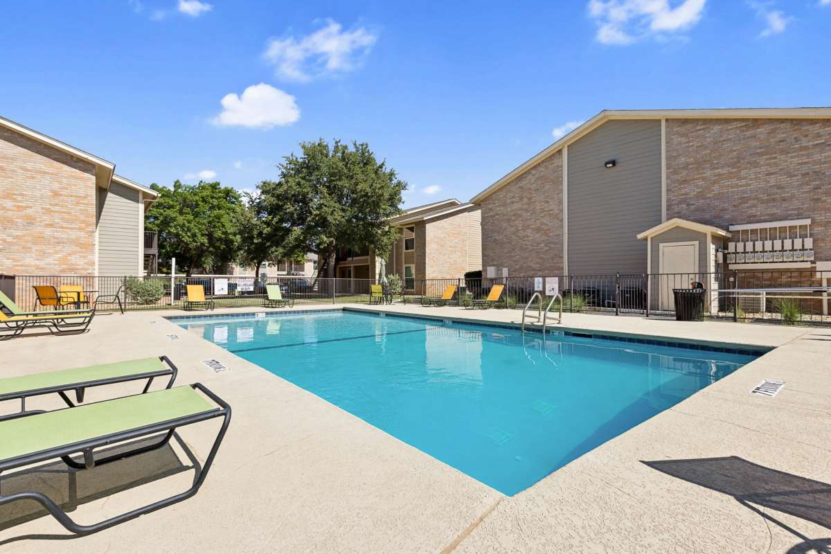 Community swimming pool at Creekside in San Angelo, Texas