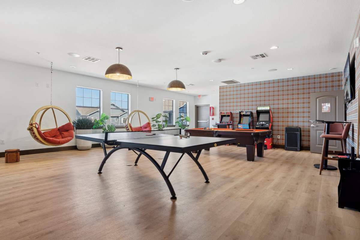 Game room at Cottage Row Stillwater in Stillwater, Oklahoma