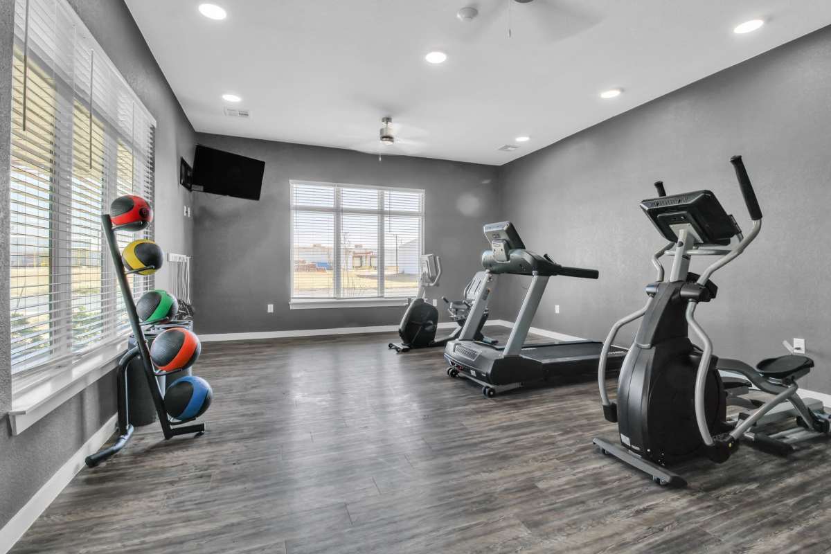 Fitness center at Butler Park in Andrews, Texas