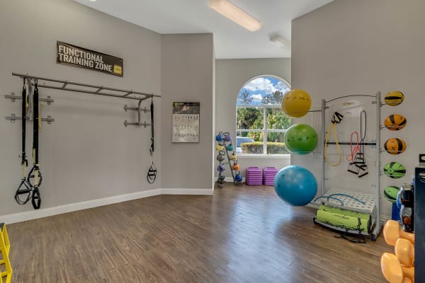 Fitness equipment at Ansley Commons Apartment Homes in Ladson, South Carolina