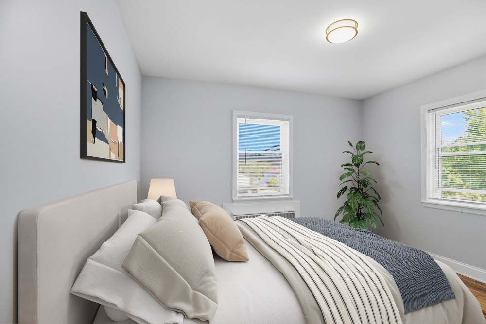 Spacious bedroom at Eagle Rock Apartments at Huntington Station in Huntington Station, New York