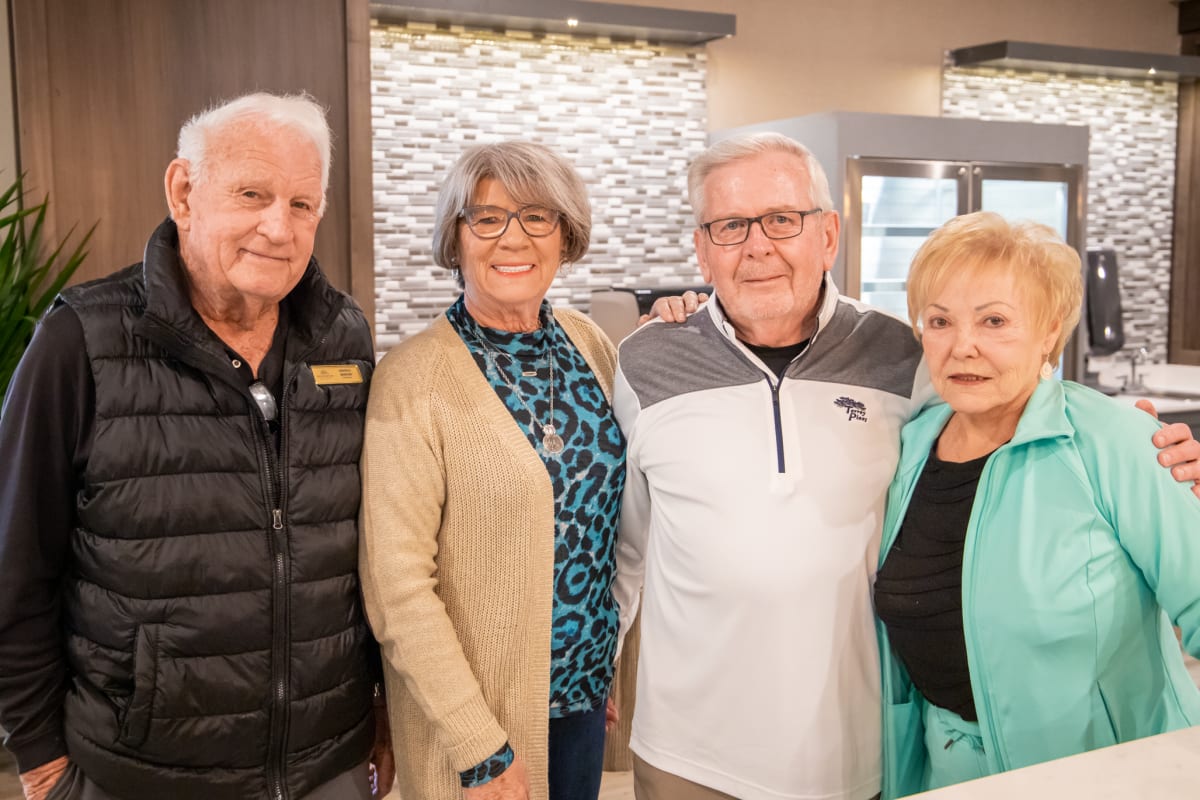 Residents taking a photo together Watermere at Flower Mound in Flower Mound, Texas