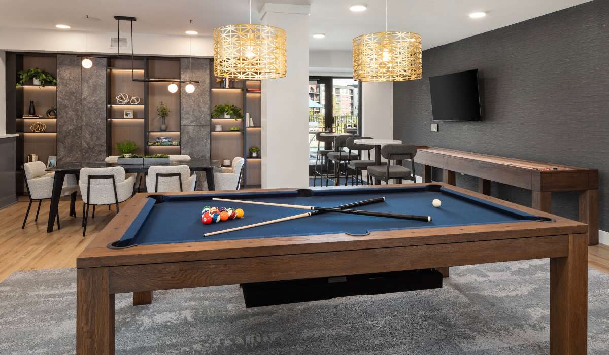 Club room at Aster in Coon Rapids, Minnesota