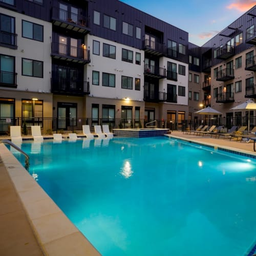 Swimming pool at The Parallel in Wheat Ridge, Colorado