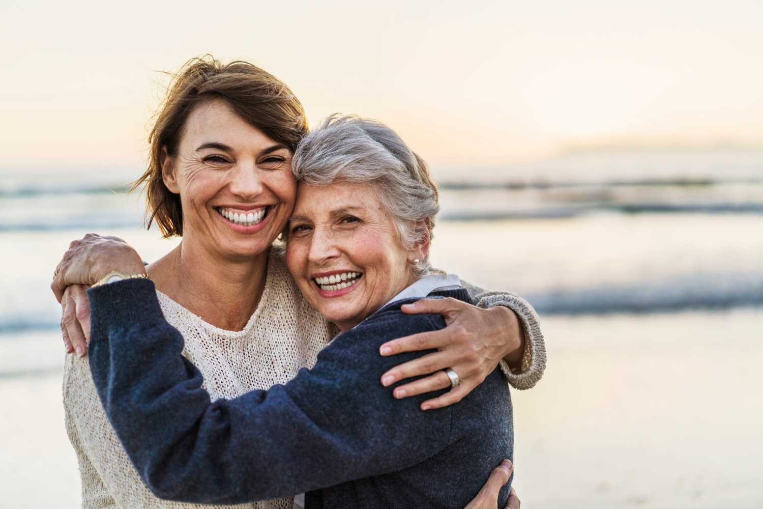 Mother and daughter embrace at CTN Testing in Bend, Oregon