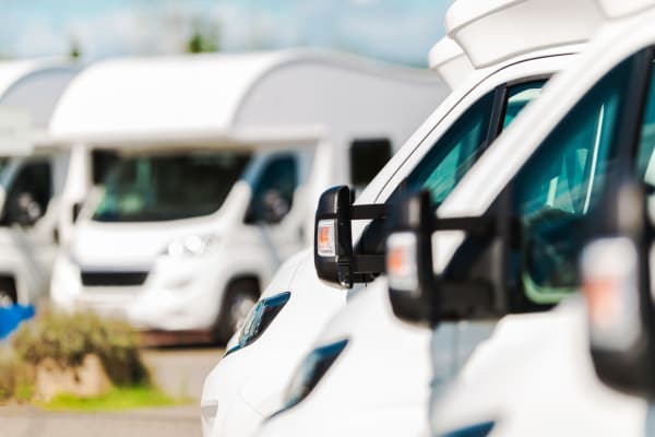 Boat and RV storage options at Compass Self Storage in Buford, GA