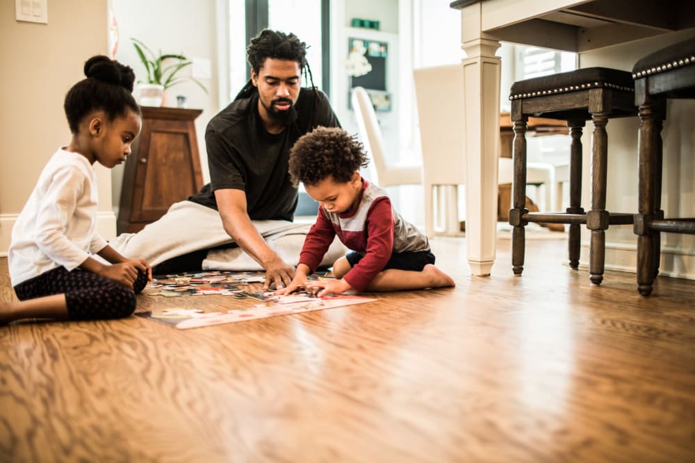 Plank flooring at Mercury NoDa in Charlotte, North Carolina