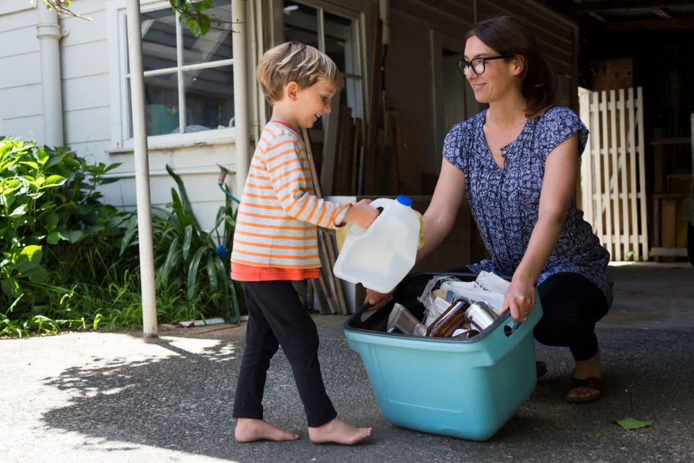 Door-to-door trash service at Mercury NoDa in Charlotte, North Carolina