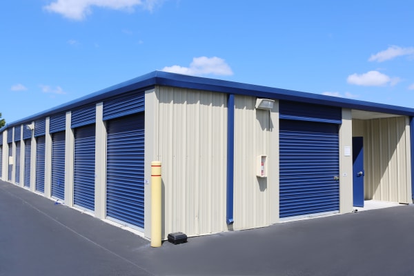 Outdoor storage units at Midgard Self Storage in Statesboro, Georgia
