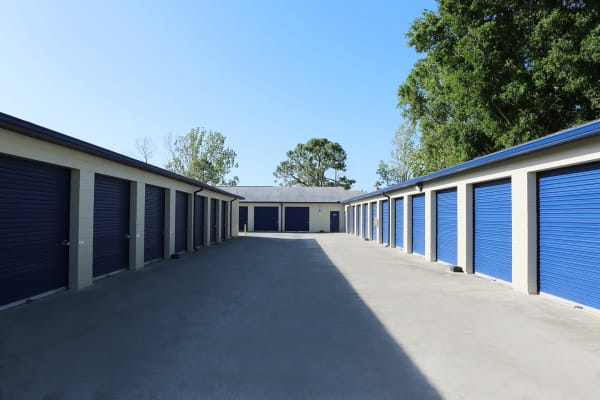 Indoor storage units at Midgard Self Storage in Savannah, Georgia