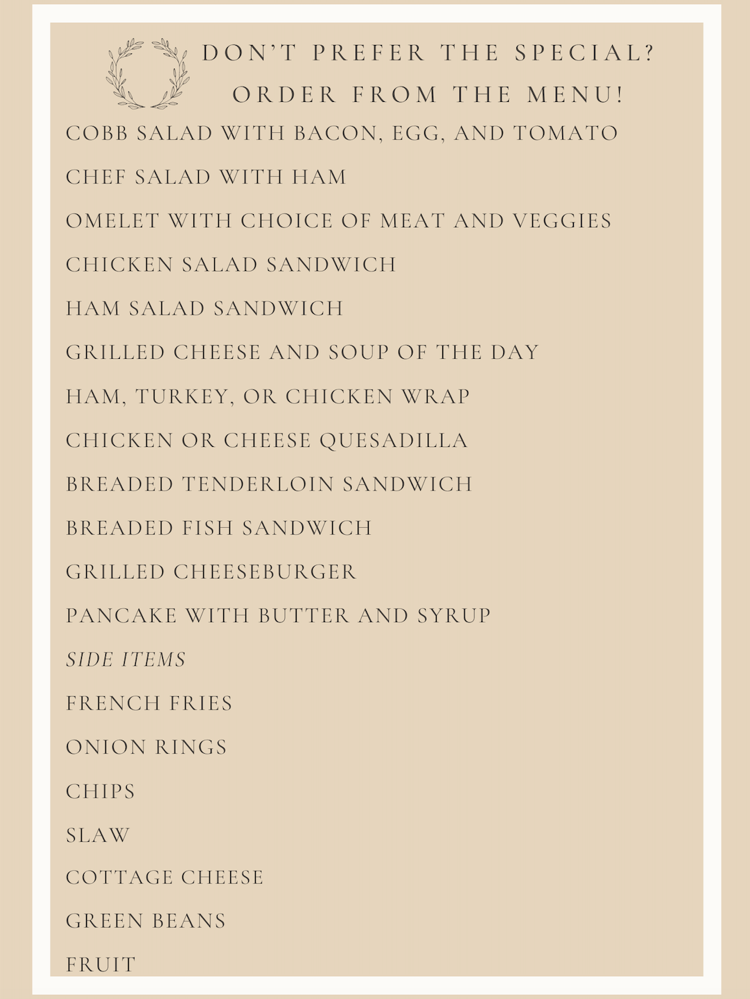 Weekly Menu at Legacy Living Jasper in Jasper, Indiana