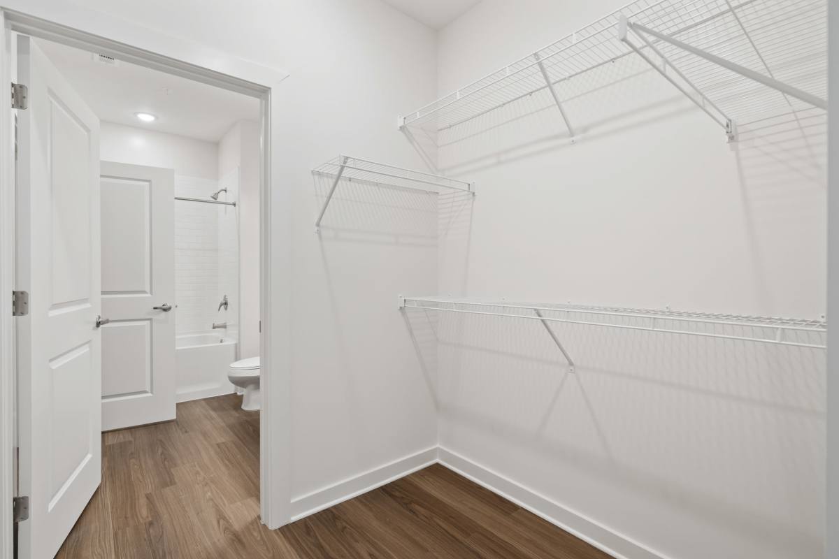 Walk-in closets at Alexis Parc in Marietta, GA.