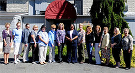 Employees being recognized at Chestnut Knoll at Home in Boyertown, Pennsylvania