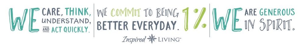 slogan graphic for Inspired Living in St Petersburg, Florida