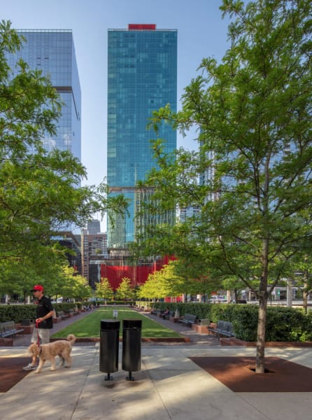 City front plaza outside of {{location_name}} in {{location_city}}, {{location_state_name}}