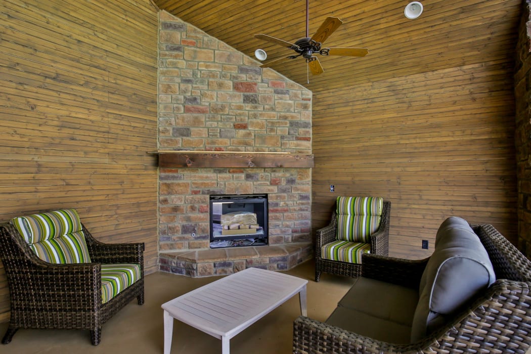 An outdoor exterior room at our tree-lined community at Commonwealth at 31 in Spring Hill, Tennessee