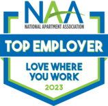 2023's NAA Top Employer award for Olympus Property in Fort Worth, Texas