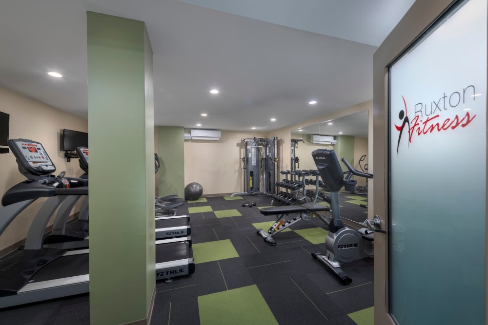 Fitness equipment at Ruxton Towers Apartments in Towson, Maryland